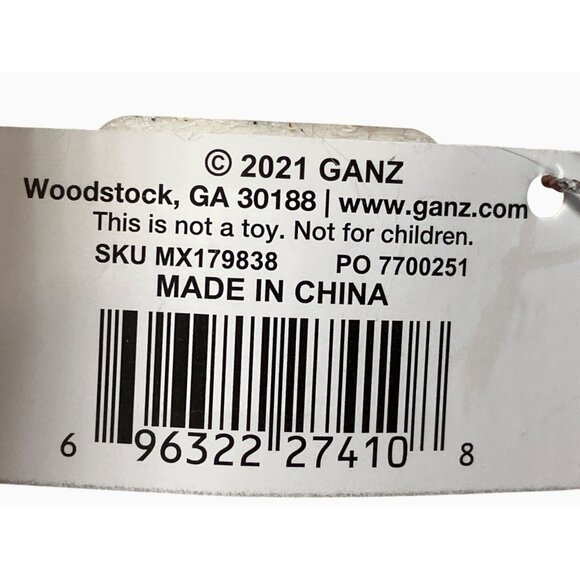 Woodstock Ganz Christmas Gnome Ornament Deer Antler Fluffy White Decor - Picture 3 of 11